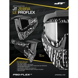 MASQUE JT SPECTRA PROFLEX THERMAL LE ZEBRA (avec 2 écrans)