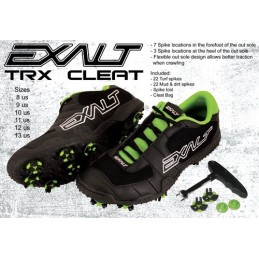 CHAUSSURES EXALT TRX CLEATS NOIR/VERT