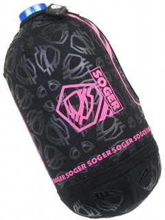 HOUSSE DE BOUTEILLE SOGER PROTEK 1.1L BLACK/PINK