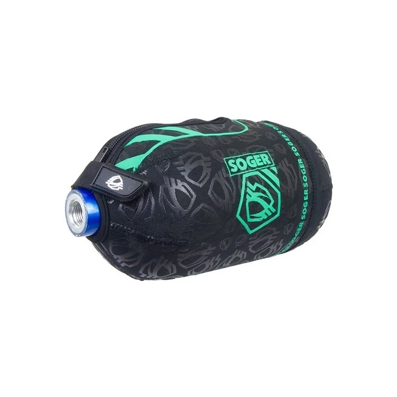 HOUSSE DE BOUTEILLE SOGER PROTEK 1.1L BLACK/LIME