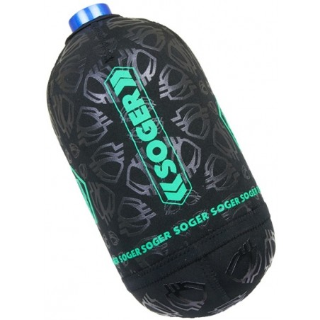 HOUSSE DE BOUTEILLE SOGER PROTEK 1.1L BLACK/LIME