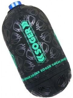 HOUSSE DE BOUTEILLE SOGER PROTEK 1.1L BLACK/LIME