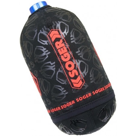 HOUSSE DE BOUTEILLE SOGER PROTEK 1.1L BLACK/RED