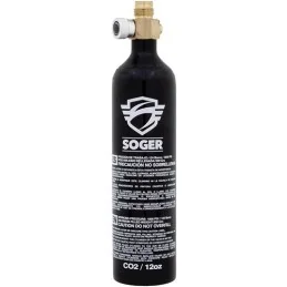 BOUTEILLE CO2 SOGER 12 OZ + VALVE ON/OFF