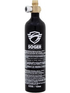 BOUTEILLE CO2 SOGER 12 OZ + VALVE ON/OFF