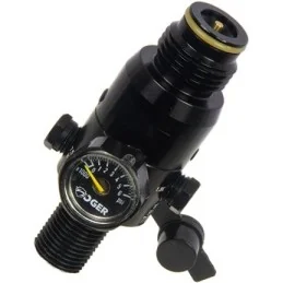 RÉGULATEUR AIR SOGER GC 4500 PSI BP 450 PSI AJUSTABLE (Tête Aluminium Noir/Simple Joint)