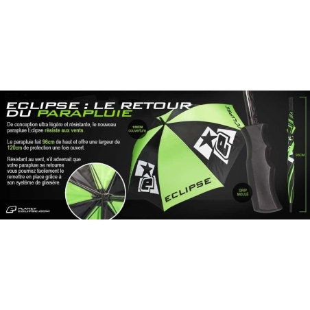 PARAPLUIE ECLIPSE GOLF NOIR/VERT