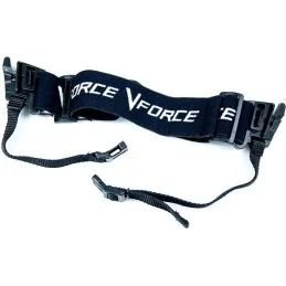 STRAP VFORCE SENTRY NOIR COMPLET (Strap+Clips+Jugulaire)