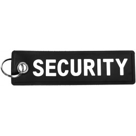 PORTE-CLÉ FOSTEX SECURITY EN PVC NOIR/BLANC