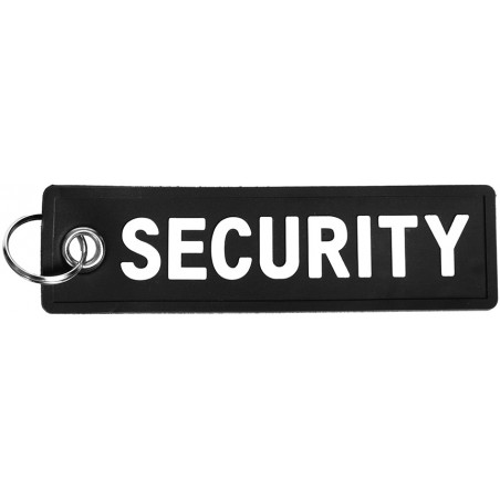 PORTE-CLÉ FOSTEX SECURITY EN PVC NOIR/BLANC