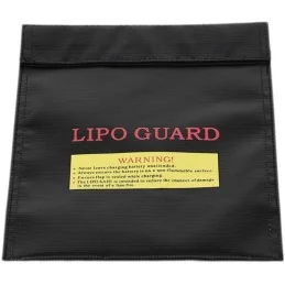 SAC DE SÉCURITÉ POUR BATTERIES LiPO NOIR (22x18cm)