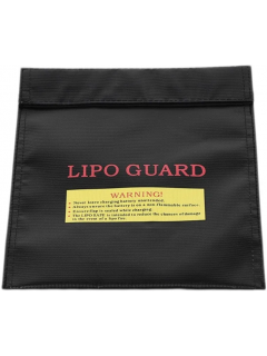 SAC DE SÉCURITÉ POUR BATTERIES LiPO NOIR (22x18cm)