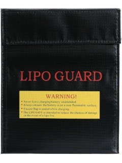 SAC DE SÉCURITÉ POUR BATTERIES LiPO NOIR (22x18cm)