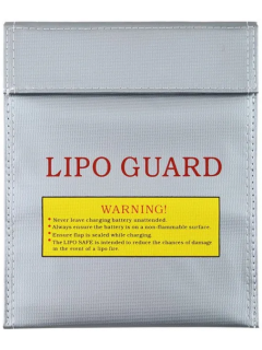 SAC DE SÉCURITÉ POUR BATTERIES LiPO ARGENT (22x18cm)