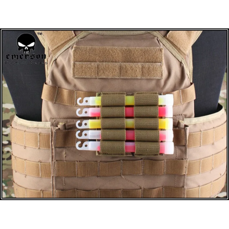 POCHE TACTIQUE MILITAIRE MOLLE EMERSONGEAR EM6033 POUR BÂTONS LUMINEUX JUNGLE DIGITAL