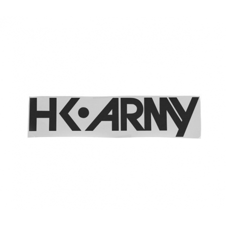 STICKER HK ARMY TYPEFACE CAR NOIR