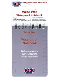 CARNET DE NOTE WATERPROOF BCB DE POCHE GRIS (13x9cm)