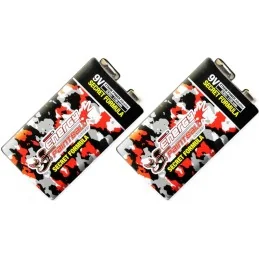 PILES ENERGY PAINTBALL ALCALINE 9V 6LR61 1100 mAh (X2)