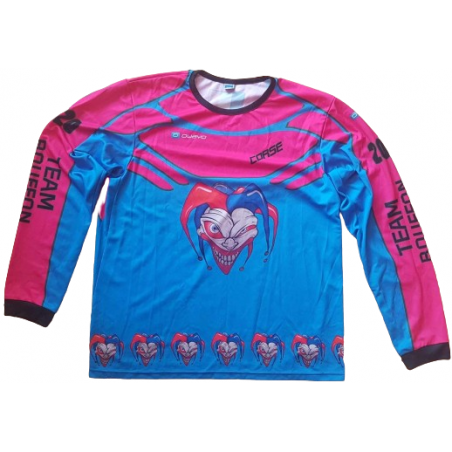 JERSEY TEAM BOUFFON BLEU/ROSE L OCCASION