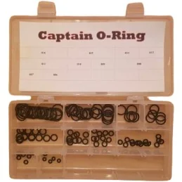 KIT DE JOINTS CAPTAIN O-RING NOIR POUR PLANET ECLIPSE ETEK3 (mallette)