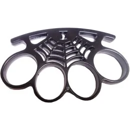 POING AMÉRICAIN MÉTAL SPIDER NOIR (138g)