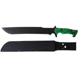 MACHETTE FOREST MANCHE VERT 52cm (+ ÉTUI)