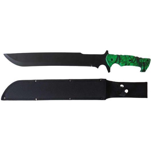 MACHETTE FOREST MANCHE VERT 52cm (+ ÉTUI)