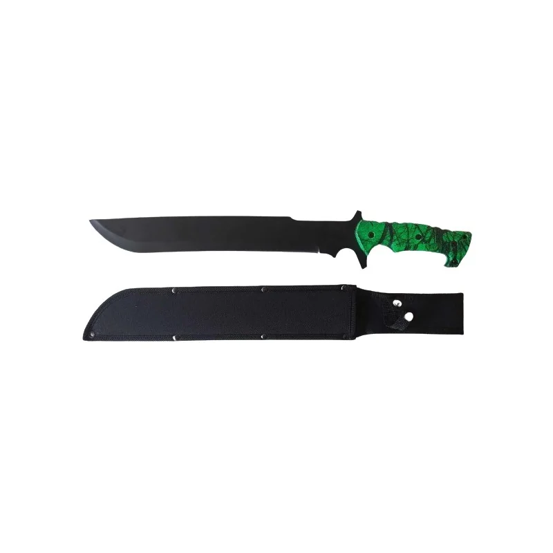 MACHETTE FOREST MANCHE VERT 52cm (+ ÉTUI)