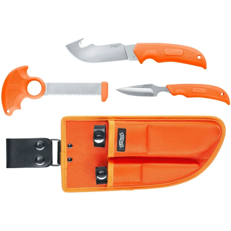 SET DE COUTEAUX DE CHASSEUR WALTHER HKS ORANGE