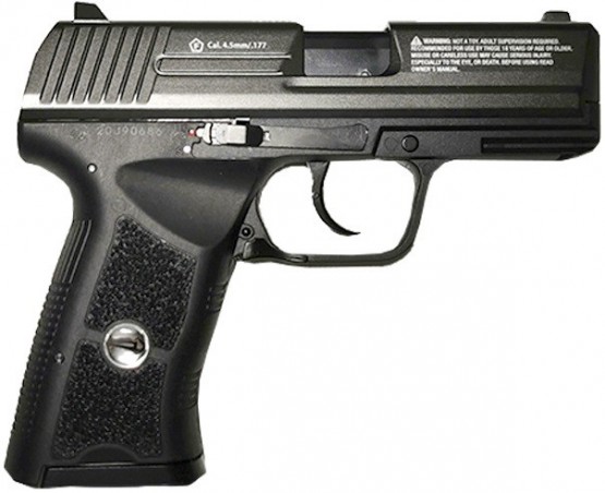 PISTOLET CO2 BORNER W118 Cal. 4.5mm BB's NOIR (Culasse Mobile)