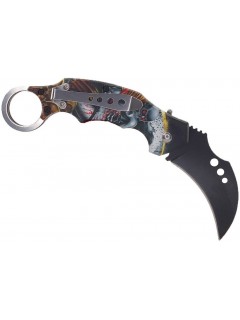 COUTEAU AUTOMATIQUE KARAMBIT SKELETON ATTACK