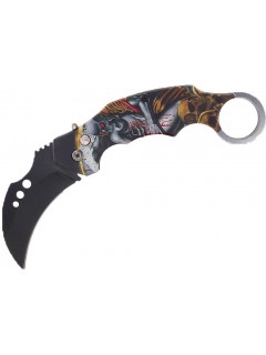 COUTEAU AUTOMATIQUE KARAMBIT SKELETON ATTACK