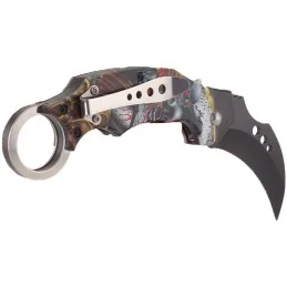 COUTEAU AUTOMATIQUE KARAMBIT SKELETON ATTACK