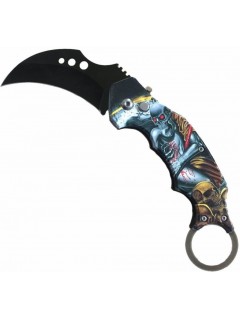 COUTEAU AUTOMATIQUE KARAMBIT SKELETON ATTACK