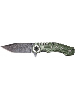 COUTEAU PLIANT MECA OLIVE/NOIR (lame 9cm)