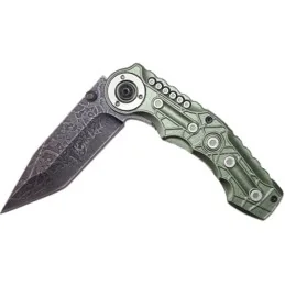 COUTEAU PLIANT MECA OLIVE/NOIR (lame 9cm)