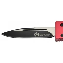 MINI COUTEAU AUTOMATIQUE OTF MAX KNIVES ALUMINIUM ANODISÉ ROUGE (MKO30R)