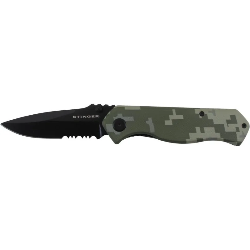 COUTEAU PLIANT STINGER BORA ST5 DIGITAL CAMO (lame 8,2cm)