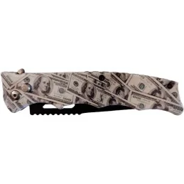 COUTEAU AUTOMATIQUE DOLLARS (lame 10cm)