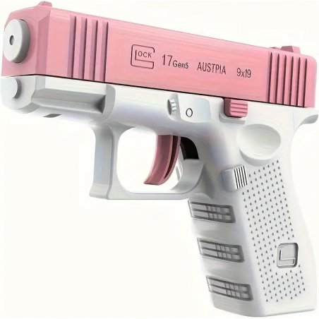 PISTOLET À EAU GLOCK 17 ROSE/BLANC