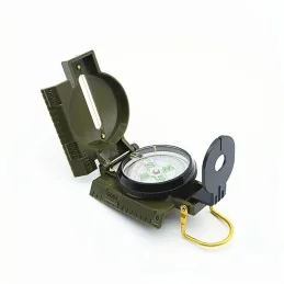 BOUSSOLE DE SURVIE PORTABLE ÉTANCHE MULTIFONCTION VERT ARMÉE