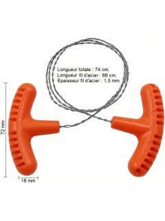 SCIE DE POCHE À FIL ORANGE