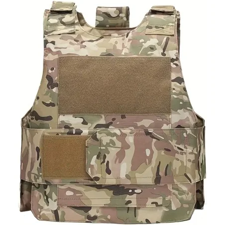 GILET DE PROTECTION PORTE-PLAQUES LÉGER MULTICAM