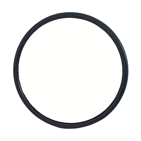 MIROIR DE POCHE ROND COMPACT ET PORTABLE NOIR (6cm)