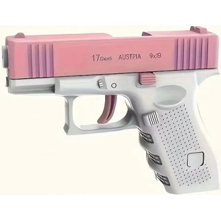 PISTOLET À EAU GLOCK 17 ROSE/BLANC