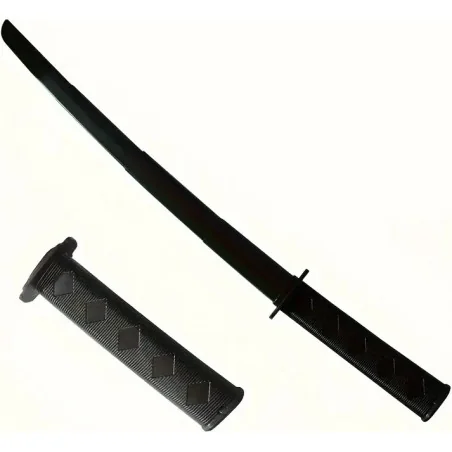 KATANA RÉTRACTABLE PLASTIQUE NOIR (68cm)