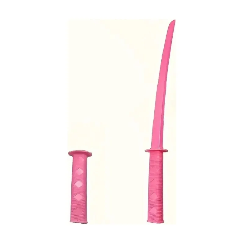 KATANA RÉTRACTABLE PLASTIQUE ROSE (68cm)