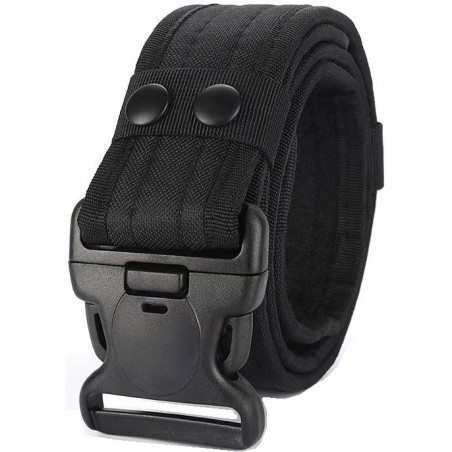 CEINTURE TACTIQUE MILITAIRE EN NYLON NOIR