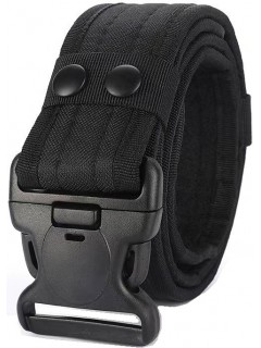 CEINTURE TACTIQUE MILITAIRE EN NYLON NOIR