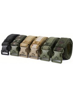 CEINTURE TACTIQUE MILITAIRE EN NYLON NOIR